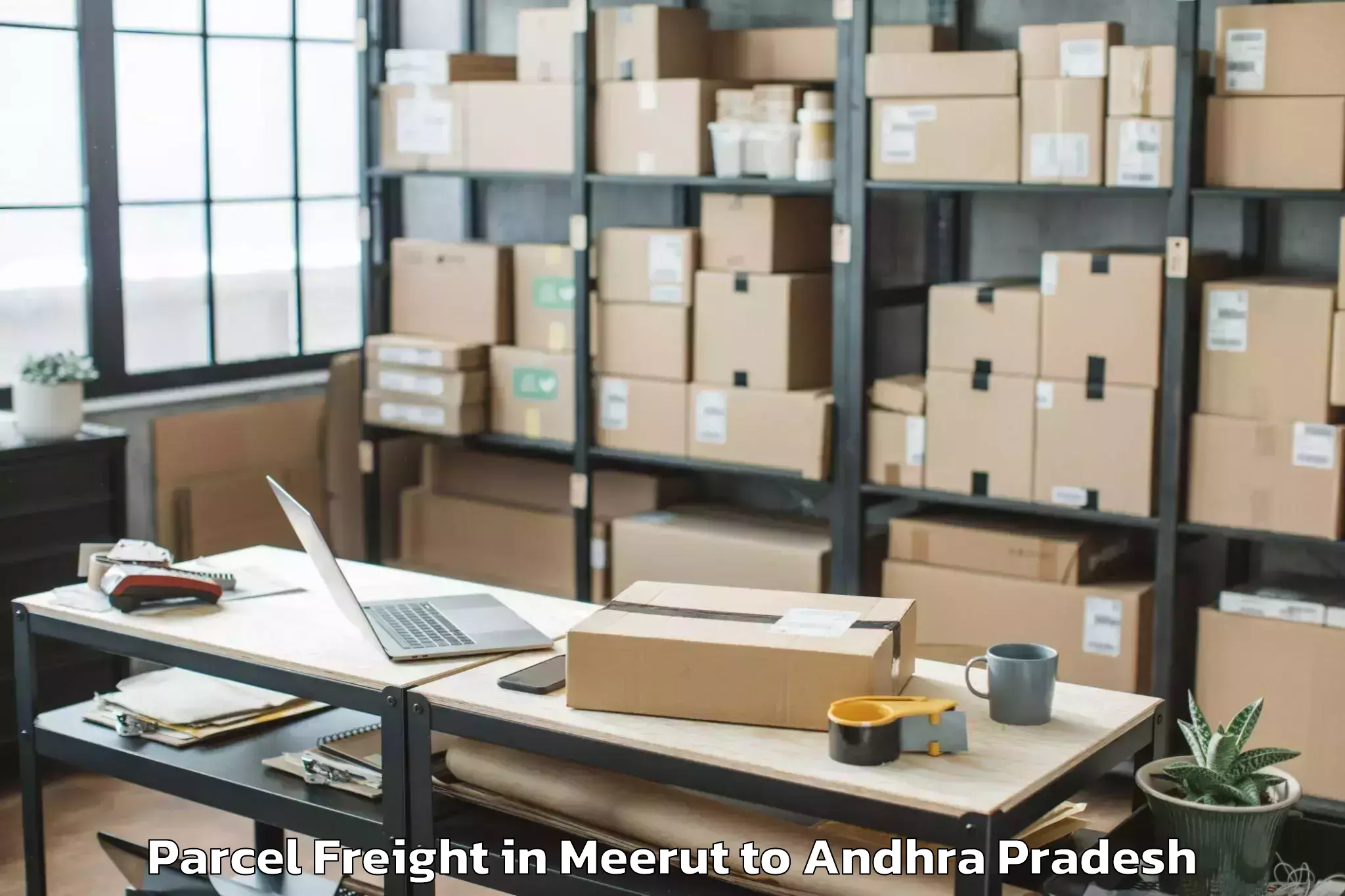 Meerut to Pedapudi Parcel Freight Booking